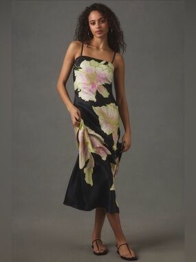 Anthropologie x Conditions Apply Chloe Maxi Slip Dress NWT
